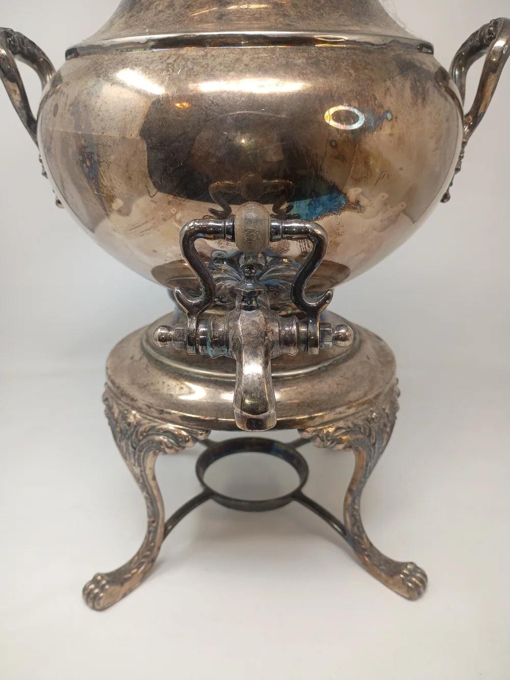 Reed & Barton Antique-Style Silver Plated Samovar Urn with Handles